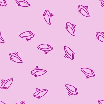 Hopper paintball game line vector seamless pattern Stock Illustration