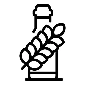 Hops beer icon outline vector. Process factory Stock Illustration