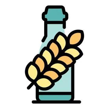 Hops beer icon vector flat Stock Illustration