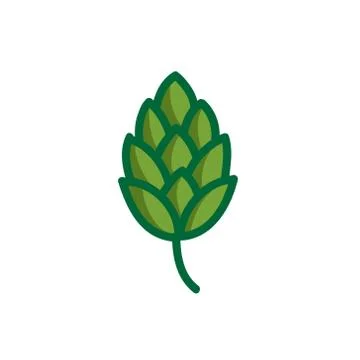 Hops doodle icon, vector illustration Stock Illustration