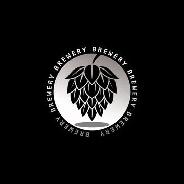 Hops flower Logo Stock Illustration