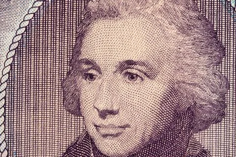 Horatio Nelson - a closeup portrait from old Gibraltar money Stock Illustration