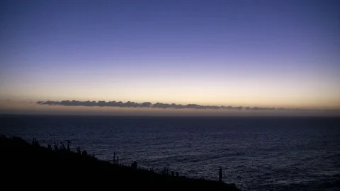 Horizon after sunset Stock Footage 93360506