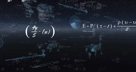 Horizon band activating, formulas and orb moving forward, layers unveiling Stock Footage 328396579