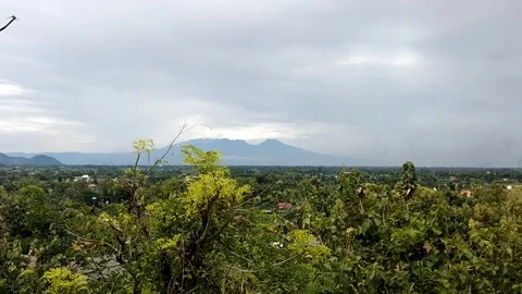The horizon behind the green Stock Footage 328703617