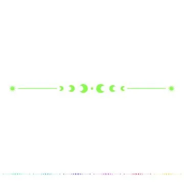 Horizon celestial divider border cartoon vector graphic 스톡 일러스트