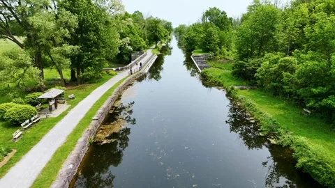Into the Horizon - Central New York Stock Footage 336296493