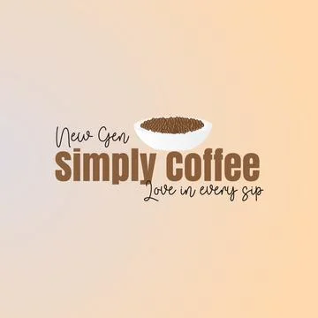 Horizon Coffee Logo Stock Illustration