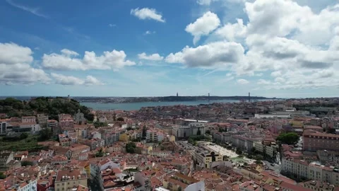 Horizon Harmony Lisbon's Sailing Splendor Stock Footage 253779939