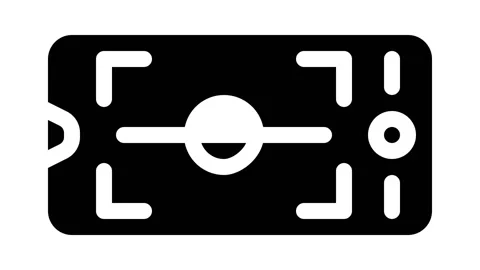 Horizon level phone camera glyph icon animation Stockbeeldmateriaal 166391102