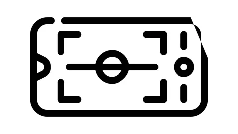 Horizon level phone camera line icon animation Stockbeeldmateriaal 166383420