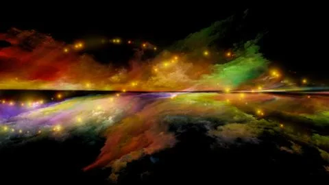 Horizon Lights Stock Illustration