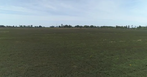 Horizon in the nature - Fields in Chile Stock Footage 124858159