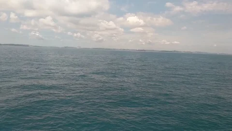 The Horizon in the ocean Stock Footage 125815288
