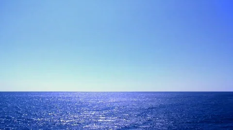Horizon Over Wate Stock Footage 708551