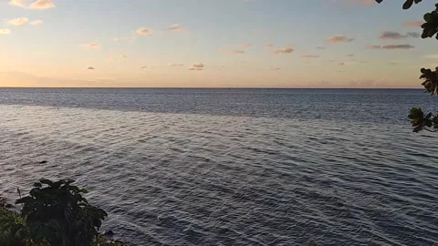 Horizon Over Water at Sunset, Punta Gorda, Roatan Vídeo Stock 252629231