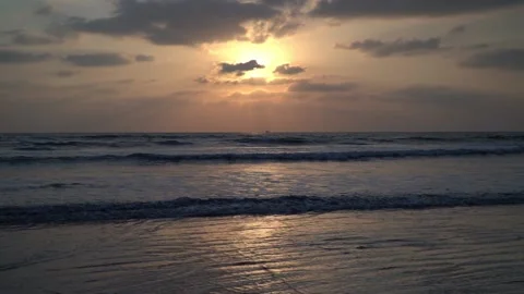 Horizon of the Setting Sun's Splendor Stock-Footage 238500685