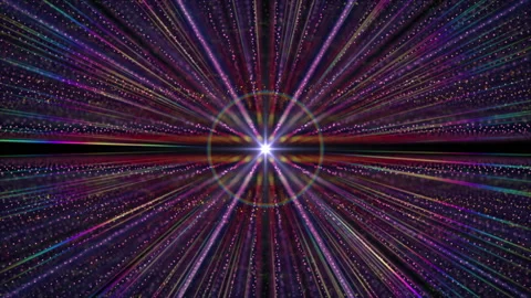 Horizon in space particle light Stock Footage 135570115