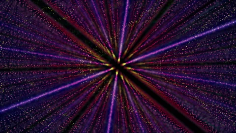 Horizon in space particle light Stock Footage 145149556