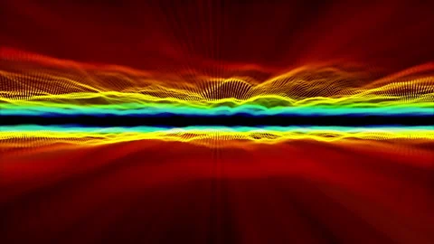 Horizon in space particle light Stock Footage 146831830