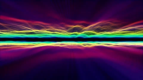 Horizon in space particle light Stock Footage 148447473