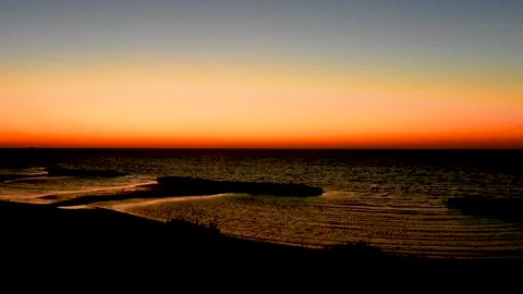 Horizon at sunset Stock Footage 142325977