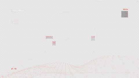 Horizon Terrain Scan: Red Volcanic Activity LiDAR Stock Footage 333848656