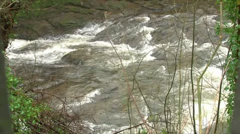 Horizonatl Waterfall Stock Footage 11155477