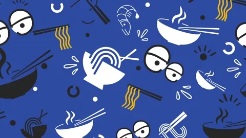 Horizontal 16:9 animated food background. Stories ready. 動画素材 340526425