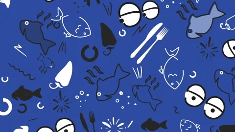 Horizontal 16:9 animated food background. Stories ready. 動画素材 340526432