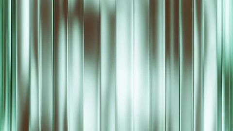 Horizontal 3D abstract glass waves lines green cyan aqua technology digital イラスト素材