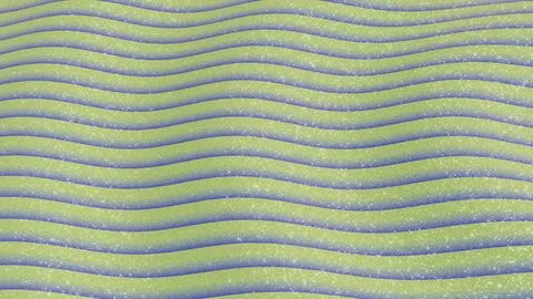 Horizontal 3D abstract retro groovy glitter background waves texture copyspace Stock Illustration