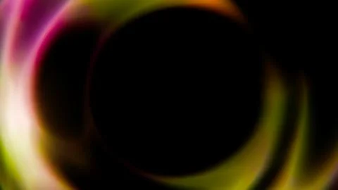 Horizontal 3D abstract technology digital science tunnel vortex glow neon イラスト素材
