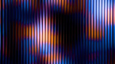 Horizontal 3D glass abstract ribbed glossy web design digital website landing Stockillustratie