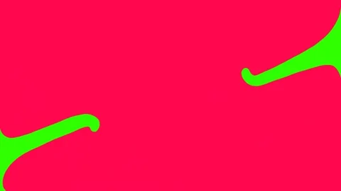 Horizontal 4K transition mask video. Liquid zigzag lines. Purple slime Stock Footage 307725514