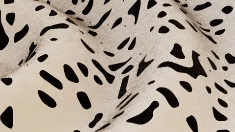 Horizontal abstract 3D dalmatian fur dog animal pattern fabric stripes Stock Footage 331947931