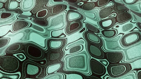 Horizontal abstract 3d glitter turquoise brown boho indie pattern trendy fabric Stock Footage 328224519