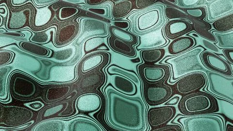 Horizontal abstract 3d glitter turquoise brown boho indie pattern trendy fabric Illustrazione stock