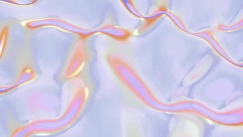 Horizontal abstract 3d render chrome metallic iridescent template copyspace Stock Footage 327599215