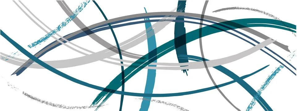 Horizontal abstract background line design. vector element Stock Illustration