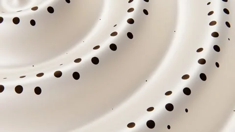 Horizontal abstract polka dot white brown chic fabric pattern textile silk satin Stock Footage 332066648