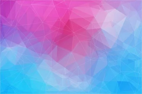 Horizontal abstract polygonal banner. Vector Background Stock Illustration