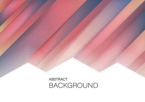 Horizontal Abstract stripe geometric background Illustrazione stock