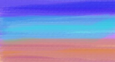 Horizontal abstract stripes of bright blue, pink, orange and tan Stock Illustration