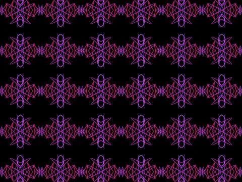 Horizontal abstraction on a black background, colored geometric shapes Stock Illustration