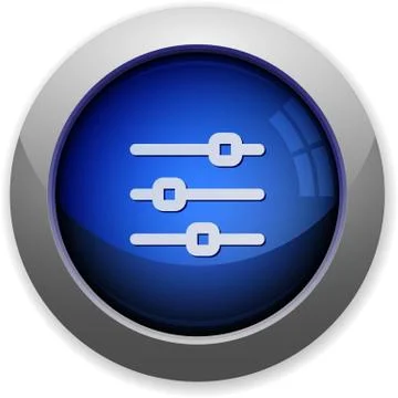 Horizontal adjustment button Stock Illustration