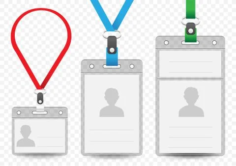 Horizontal and vertical badge template Stock Illustration