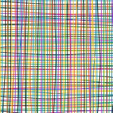 Horizontal and vertical hand drawn threads Stock Illustration