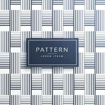 Horizontal and vertical lines pattern background Stock Illustration