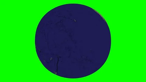 Horizontal and vertical rotation of round earth, which standing at fixed point, Stock Footage 285951509